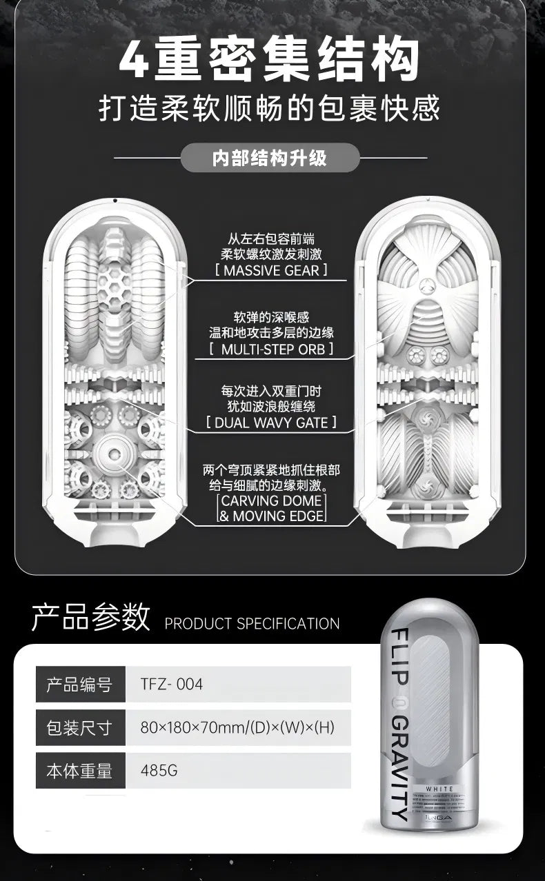 日本TENGA FLIP ZERO 异次元手动飞机杯