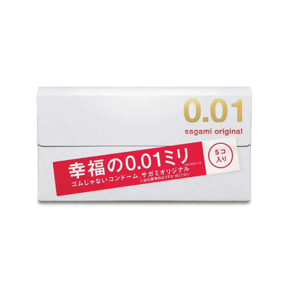 0.01mm sagami original condoms (5 pcs)