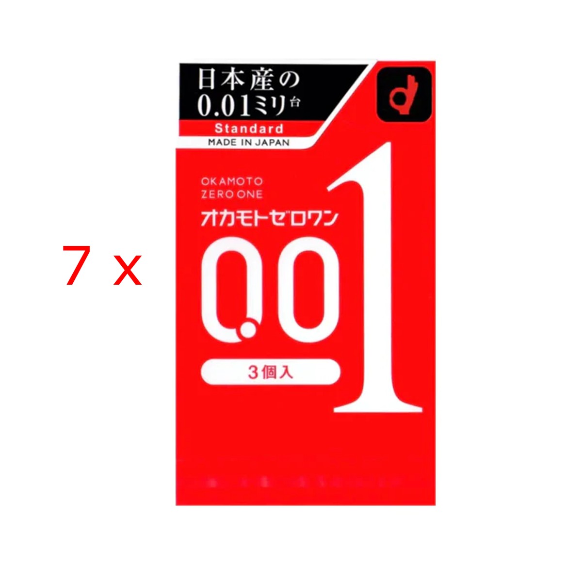 0.01mm Okamoto 3 pcs (Regular Size) x 7 set